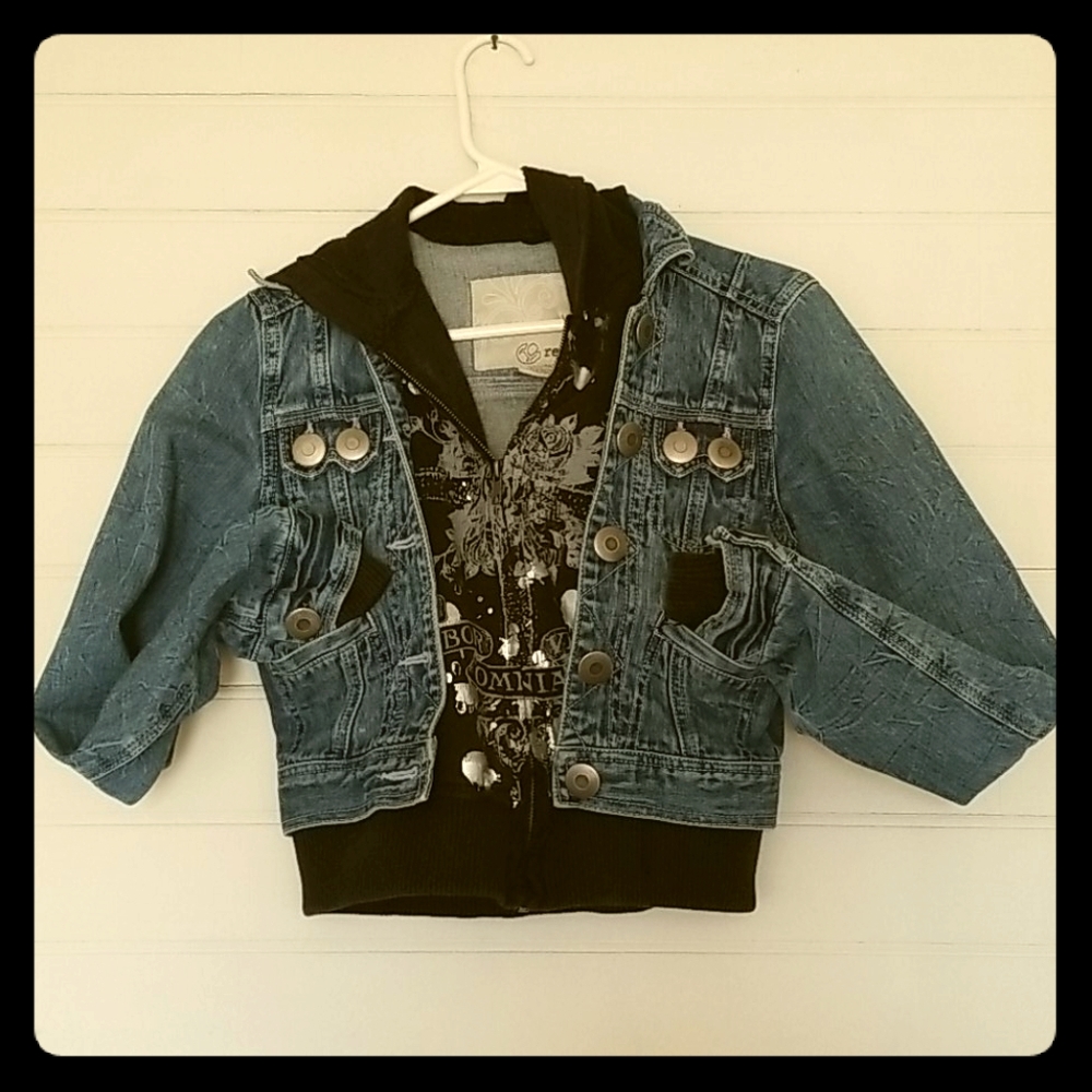 Refuge Spring Jean Jacket/Hoodie combo 3/4 length